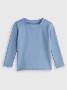 QUINCE Long Sleeve Rash Guard Kid Size 3T Sky Blue 7853